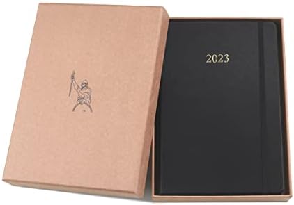 Wykeham's Executive 2023 Day Per Page Diary  Personalisation Available (Black, A5)