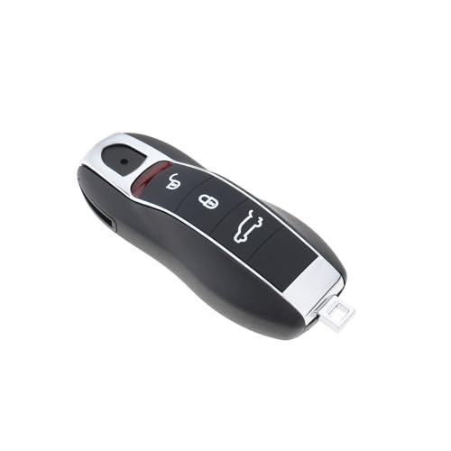 LT Easiyl Étui pour Clé Télécommande à 3 Boutons Compatible avec Panamera Compatible avec Macan Compatible avec Boxster 81 X 33 Mm Noir