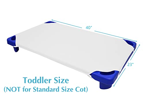 Image of American Baby Company Preschool Bundle Set, a 23 inch x 40 inch Daycare /Preschool Cot Sheet and a 36 inch x 48 inch Toddler Blanket, White, for Boys and Girls