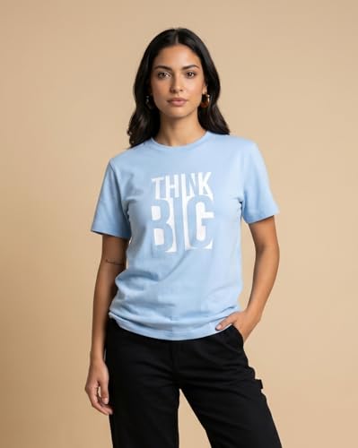 Image of Nobero Women's Graphic Printed T-Shirt | Regular Fit 180 GSM Cotton Tee for Women | Comfortable Round Neck Casual Wear