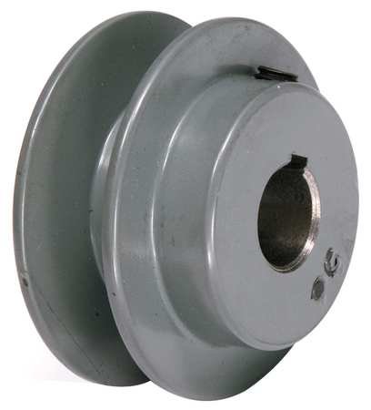 V-Belt Pulley, 2.05 In OD, 1/2 Bore, 1GRV