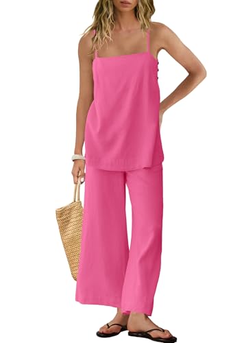Panadila 2 Piece Linen Set Summer Travel Beach Vacation Outfit