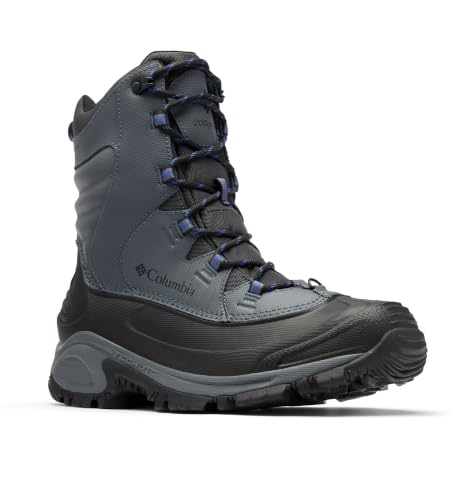 Columbia Mens Bugaboot III Waterproof Snow Boot, Graphite/Black, 11.5