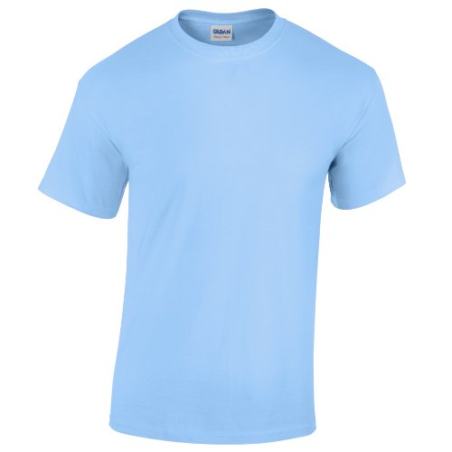 Gildan Mens Heavy Cotton 100% Cotton T-Shirt, XL, Light Blue