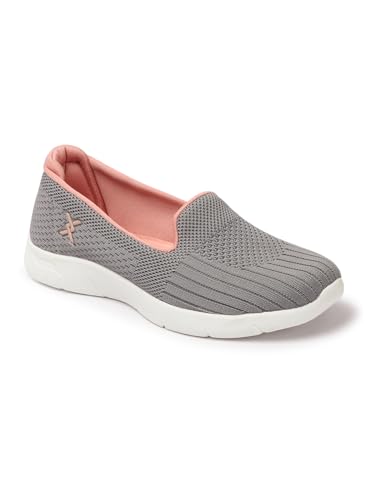 Image of Carlton London Breathable Knit Slip-On Sneakers - Lightweight Comfort for Everyday Wear