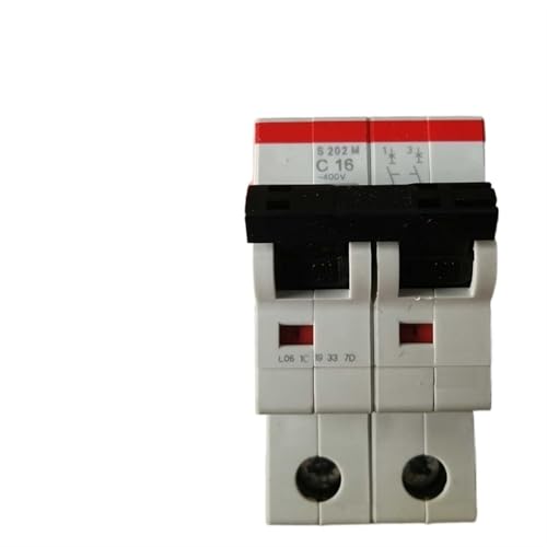 Disjoncteur miniature S200-M C Type 2P pour protection tableau électrique