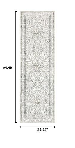 Lahome Oriental Washable Hallway Runner Rug,2.5X8 Boho Rug Runners For Hallways Non Slip,Runner Rug For Entryway Indoor,Traditional Thin Carpet Runner For Kitchen Laundry Bathroom, thumb #1