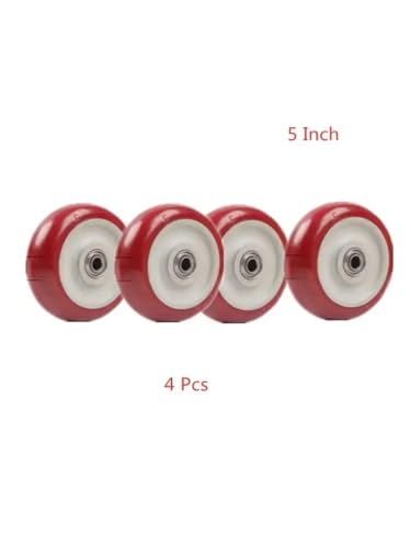 Roulettes universelles de 5 pouces silencieuses pour roues de chariot - 2