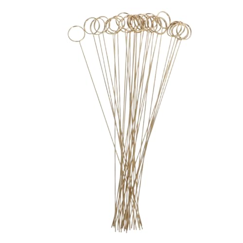 Cabilock 30Pcs Gold Metal Wire Floral Card Holder Picks Table Decor for Weddings Birthdays Stable Lightweight Memo Clip for Centerpieces Elegant Floral Place Card Holders
