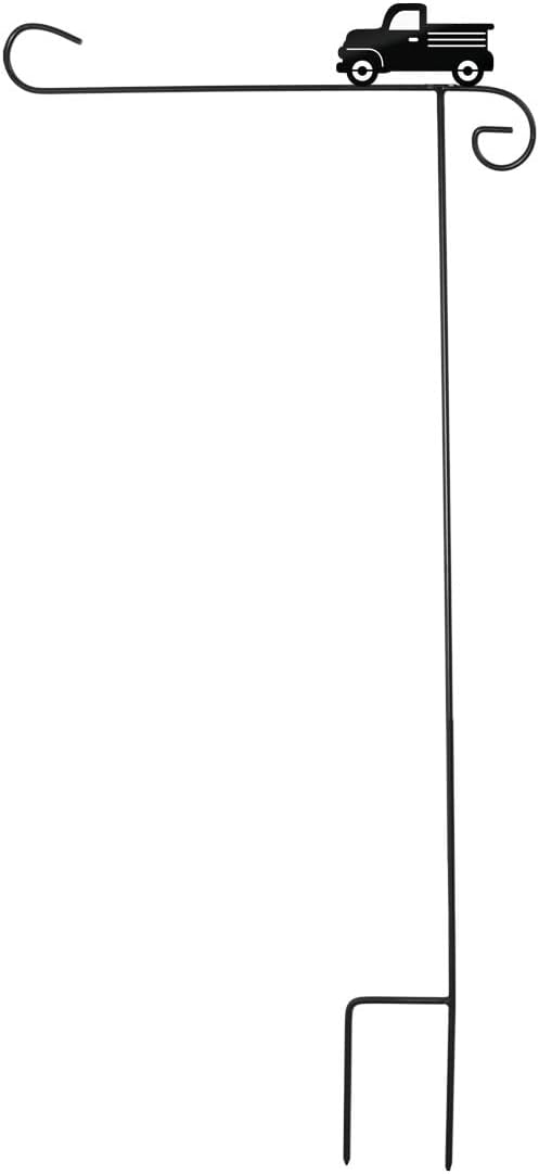 Briarwood Lane Wrought Iron Pick-Up Truck Garden Flag Stand