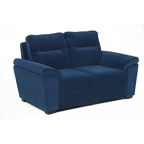 Image of Wakefit Sofa Set | 3 Year Warranty | Sofa 5 Seater, 5 Seater Sofa for Living Room, Wooden Sofa Set, Sofa Set 3+2 Seater - Lounger(Malphino : Cobalt Blue)