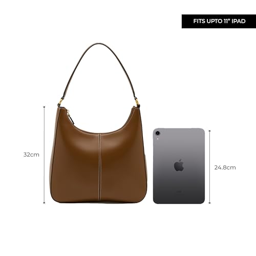 Image of Miraggio Juno Hobo Bag | Women Shoulder Bag For Office Travel | Gift Items For Women | Solid Hobo Bags