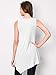 Made By Johnny MBJ WT671 Womens Summer Sleeveless Irregular Handkerchie Hem Loose Tunic Tops Flowy Blouses Shirt XXL White