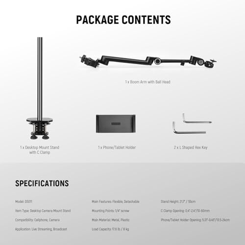 NEEWER 卓上カメラスタンド 俯瞰撮影 DS011 の商品画像 8