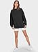 ANRABESS Womens Oversized Sweatshirts Turtleneck Pullover Long Sleeve Hoodies Tops 2025 Fall Fashion Preppy Outfits Black-S