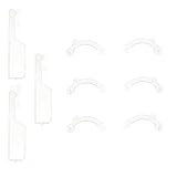 VANANA 3 Sizes Invisible Nose Lifter, Soft Silicone Nose Sharpening Corrector Tool, Comfortable Easy Install Removable (White)