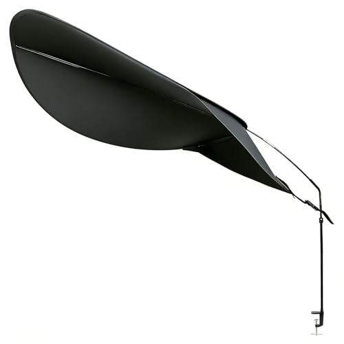 Large Office Cubicle Shade, Desk Shade for Cubicle to Block Light, Adjustable Desk Umbrella for Computer Monitor Glare Reduction – Blocks Overhead Light & AC Airflow Cubicles Accessories by FIMXSD - Used condition - US$33.69