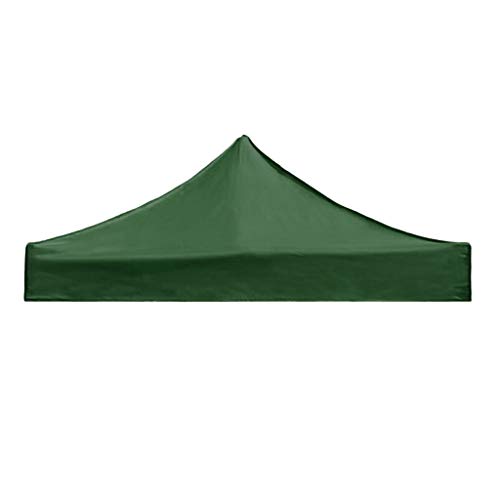 Hotgreenpepper Toile de Toit de Rechange pour Pavillon Tonnelle Tente - Vert foncé, 3x3m – vue 2