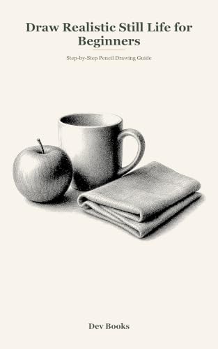 Draw Realistic Still Life for Beginners: Step-by-Step Pencil Drawing Guide: Light, Shadow, Form, Texture and 10 Everyday Objects (Realistic Drawing for Beginners Book 2)