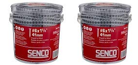 Senco 06A162P Duraspin# 6 by 1-5/8" Drywall to Wood Collated Screw (1, 000per Box) (2-(Pack))