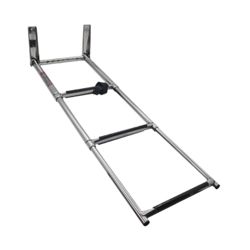 Échelle télescopique pour bateau extensible 3 marches équipement de ponton