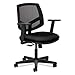 Volt Series Mesh Back Task Chair with Synchro-Tilt, Black Fabric