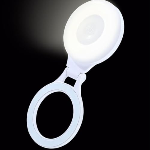 Luz portátil para selfie y videoconferencia con soporte magnético recargable 3