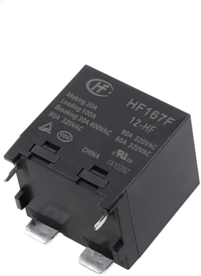 12V Relay HF167F-12-HF HF167F 12 HF HF167F12HF A Set of Normally Open 12VDC DC12V Solar 90A 320VAC 4PIN(5PCS)