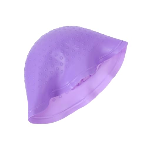 Veemoon Gorro para Mechas de Silicona Reutilizable con Aguja para Teñir Cabello Cómodo Perforaciones para Casa y Salón Compatible Tipos y de Cabello