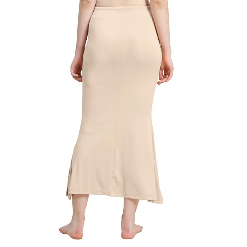Image of Amazon Brand - Anarva Women Cotton Blended Saree Shapewear Regular Petticoat Skirt For Saree
