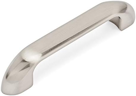 Cosmas 10 Pack 540-3.5SN Satin Nickel Cabinet Hardware Handle Pull - 3-1/2" (89mm) Hole Centers