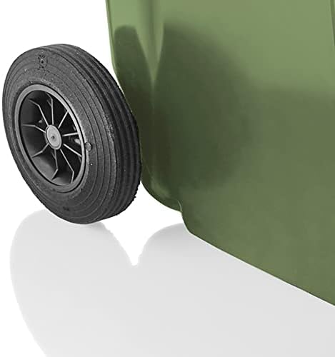 STORM TRADING GROUP Green Household Wheelie Bin Large 240 Litre Standard Size Bin Including Rubber Wheels & Lid