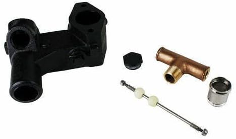 GLM MARINEThermostat Housing Kit with Tee Valve compatible with Mercruiser 305 5.0L 350 5.7 GLM 13230 OEM # 87290A4