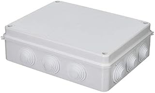 Electrical Junction Box,Toolzia Ip65 Waterproof Junction Box Pvc Plastic Adaptable Outdoor Electrical Junction Box Waterproof Project Box for Electronic Cable (255*200*80 mm/White)
