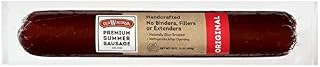 Old Wisconsin Premium Summer Sausage, 100% Natural Meat, Charcuterie, Ready to Eat, High