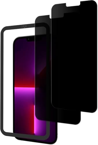 【2枚セットのぞき見防止】ガイド枠付き KPNS 日本素材製 覗き見防止 iPhone 13 Pro Max 用 ガラスフィルム 強化ガラス カバー 保護フィルムの商品画像（Amazon）
