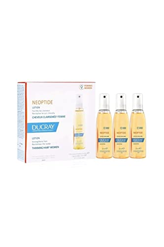 Ducray Neoptide Hair Lotion WOMEN, Chronic, Progressive Thinning Hair Treatment Spray, Reduces Appeareance of Hair Loss, 3 x 1 oz.