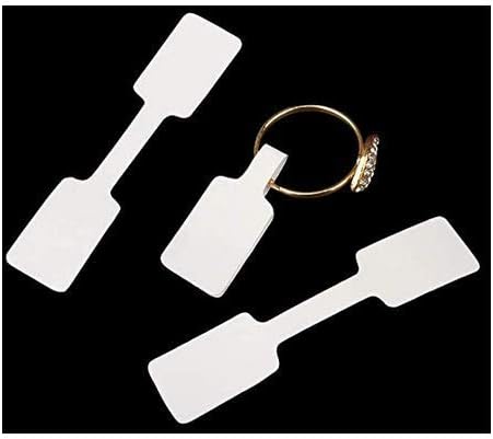 Miniatura 3 de Etiquetas de precio de joyería en blanco Collar Anillo Joyería Etiqueta autoadhesiva Etiqueta cuadrada Barbell Etiquetas Etiquetas Pegatinas de papel