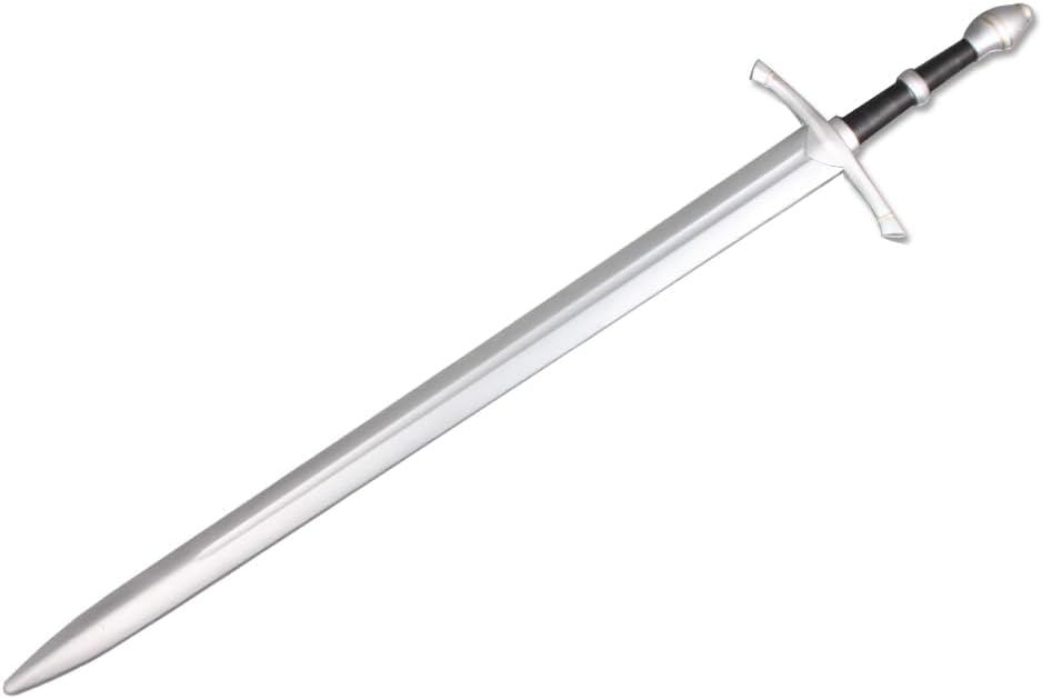 Sparkfoam Sword 40" Medieval Foam Sword w/Metallic Chrome Finish on Blade