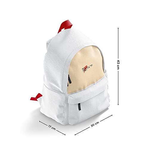 Sac à dos multicolore 43x30 cm idéal pour les cours et sorties - 6