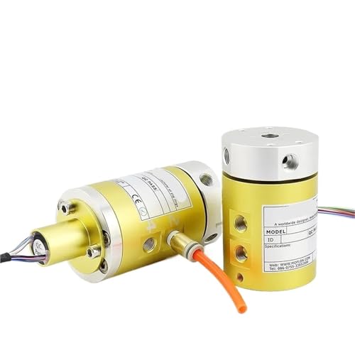 Joint rotatif pneumatique 4 passages avec bague collectrice 12 circuits 10A