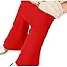Girls Fleece Lined Flare Leggings Elastic Waist Stretchy Yoga Pants Dance Trousers for Kids 4-15 Years
