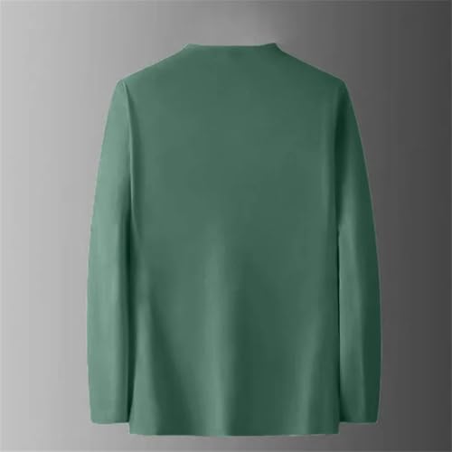 Men’S Open Front Knitted Cardigan Sweater Long Sleeve V-Neck Casual Slim Fit Outerwear Top3