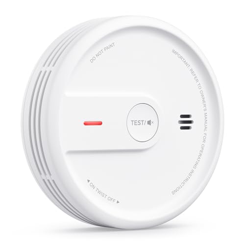 X-Sense Rilevatore di fumo, allarme antincendio compatto con batteria da