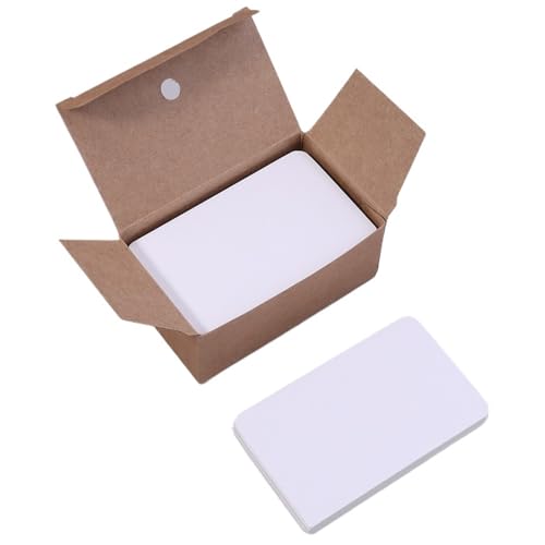 Cartes en papier kraft blanc au support épais et rigide pour dessin et écriture fluide