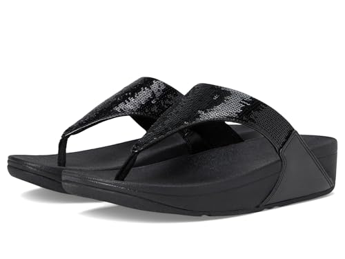 Image of FitFlop Lulu Sequin Toe-Post Sandals | Party Sandals