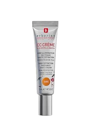 Erborian CC Crema de Centella Asiática con SPF 25 - Iluminador y Corrector de Tono