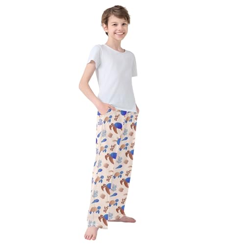 Boys' Pants Sea Ocean Animal Coral Long Bottoms Jogger Pants Elastic Waist Trousers with Pockets S-XL4