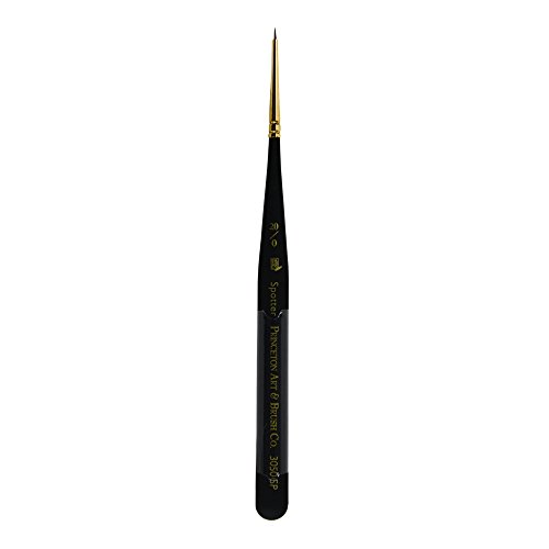 Princeton Mini-Detailer Paintbrush, Size 20/0 inch, Black
