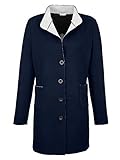 Absoluter Trendsetter Alba Moda Damen Blazer mit Stehkragen in Marineblau aus Trendiger Doublefaceware